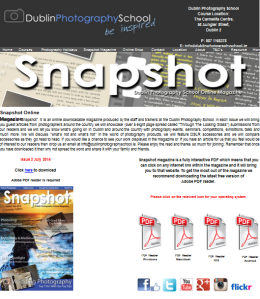 Snapshot is a free photography magazine showcasing some of the best photography in Ireland.